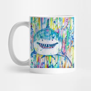 HAPPY SHARK - watercolor portrait Mug